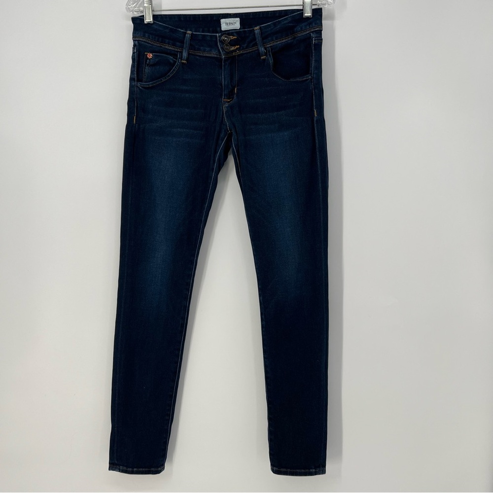 Hudson Womens Jeans Sizez 28 Collin Skinny Stretch Dark Wash Blue Denim READ